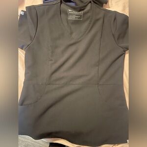 Figs Black Short Sleeve Top